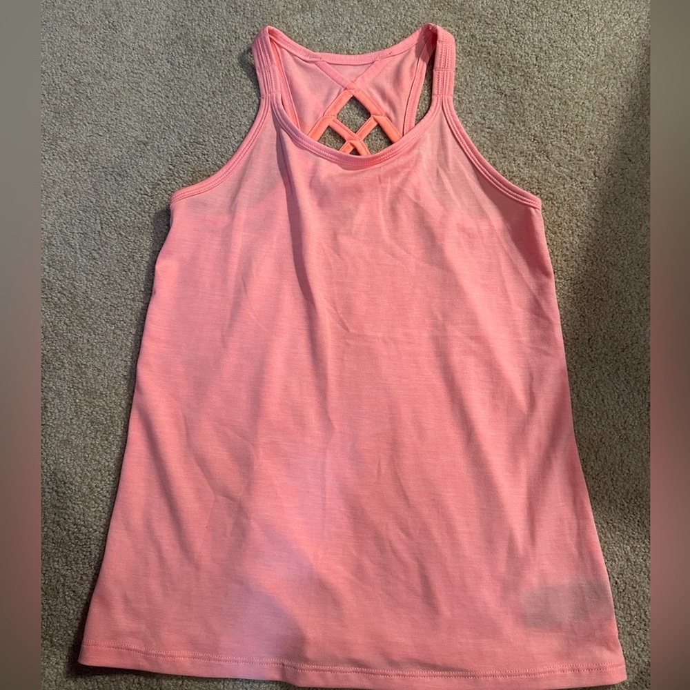 C9 by Champion Coral Tank Top with Crisscross Back